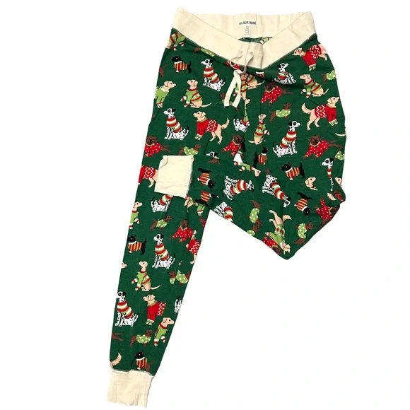 Little Blue House Women’s Green Woofing Christmas Dogs Pajama Set Size L - Picture 6 of 9